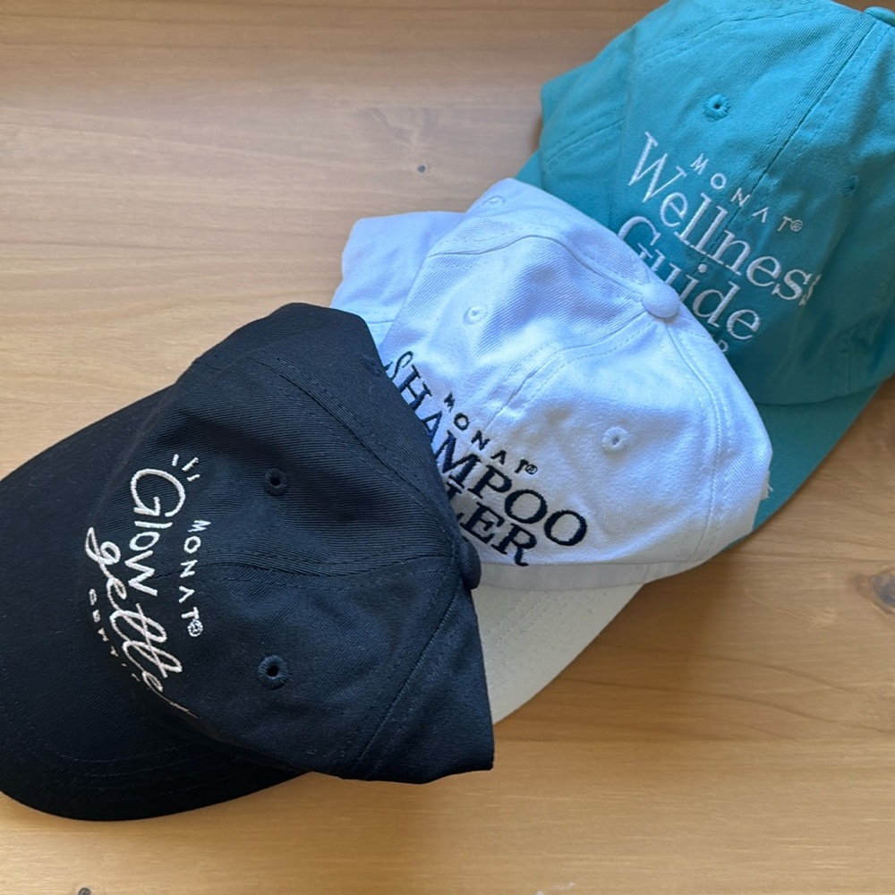 Monat trio baseball hat set